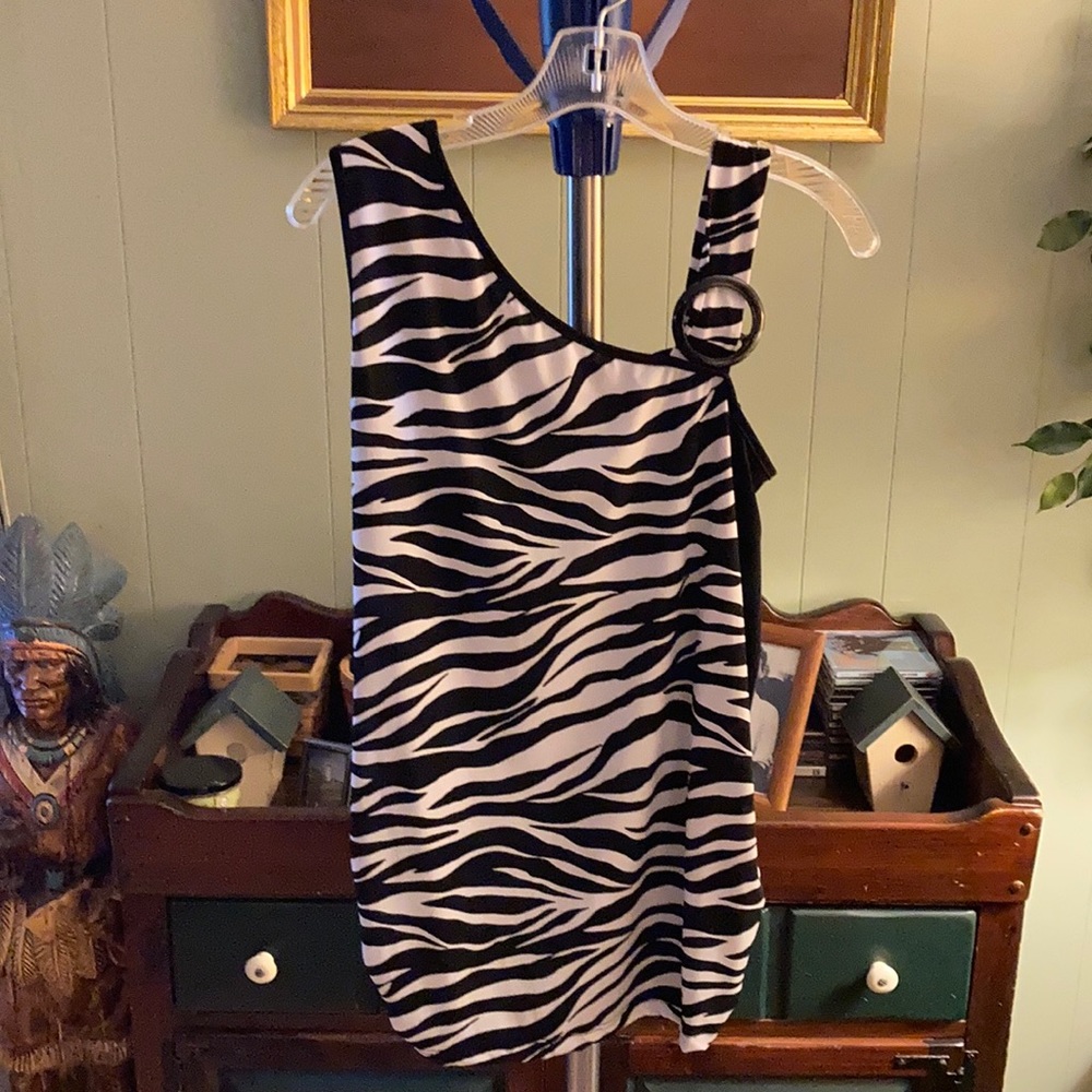 Agenda unique zebra pattern top XL